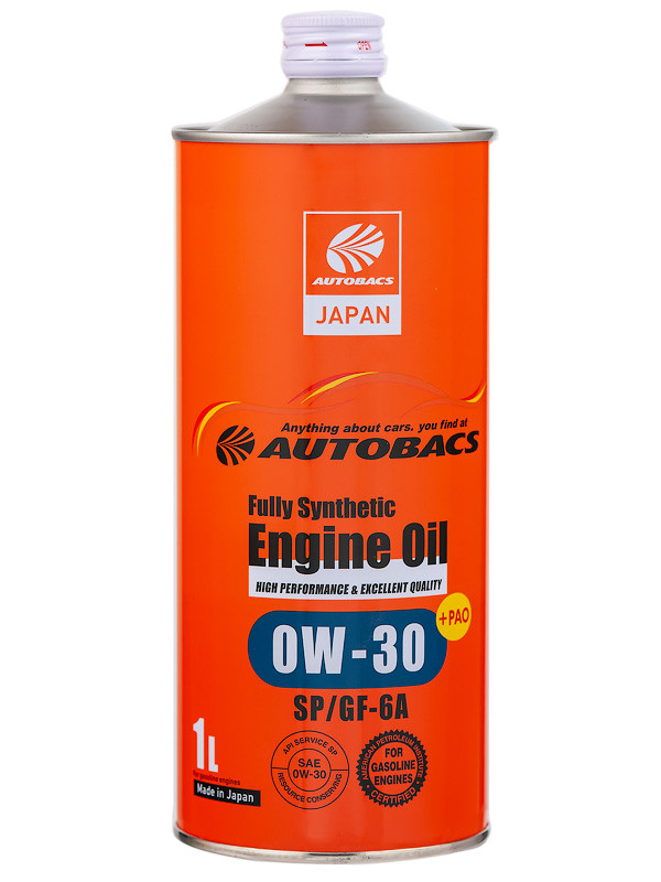 Масло моторное Autobacs 0W30 A00032233 ENGINE OIL API SP ILSAC GF-6A SYNTHETIC 1л